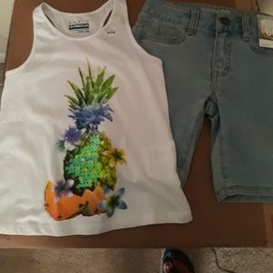 Girls short and blouse